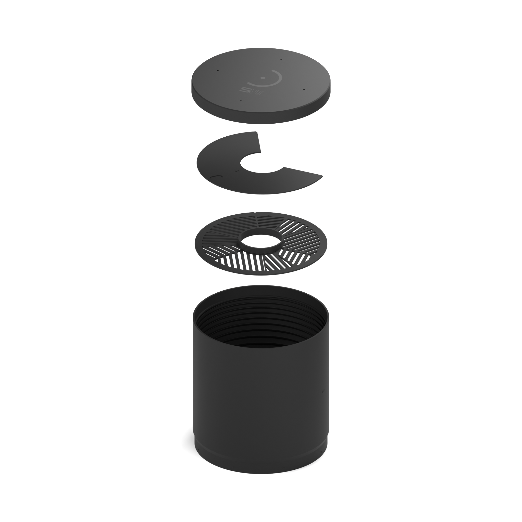 Black — CAD product/assembly illustration