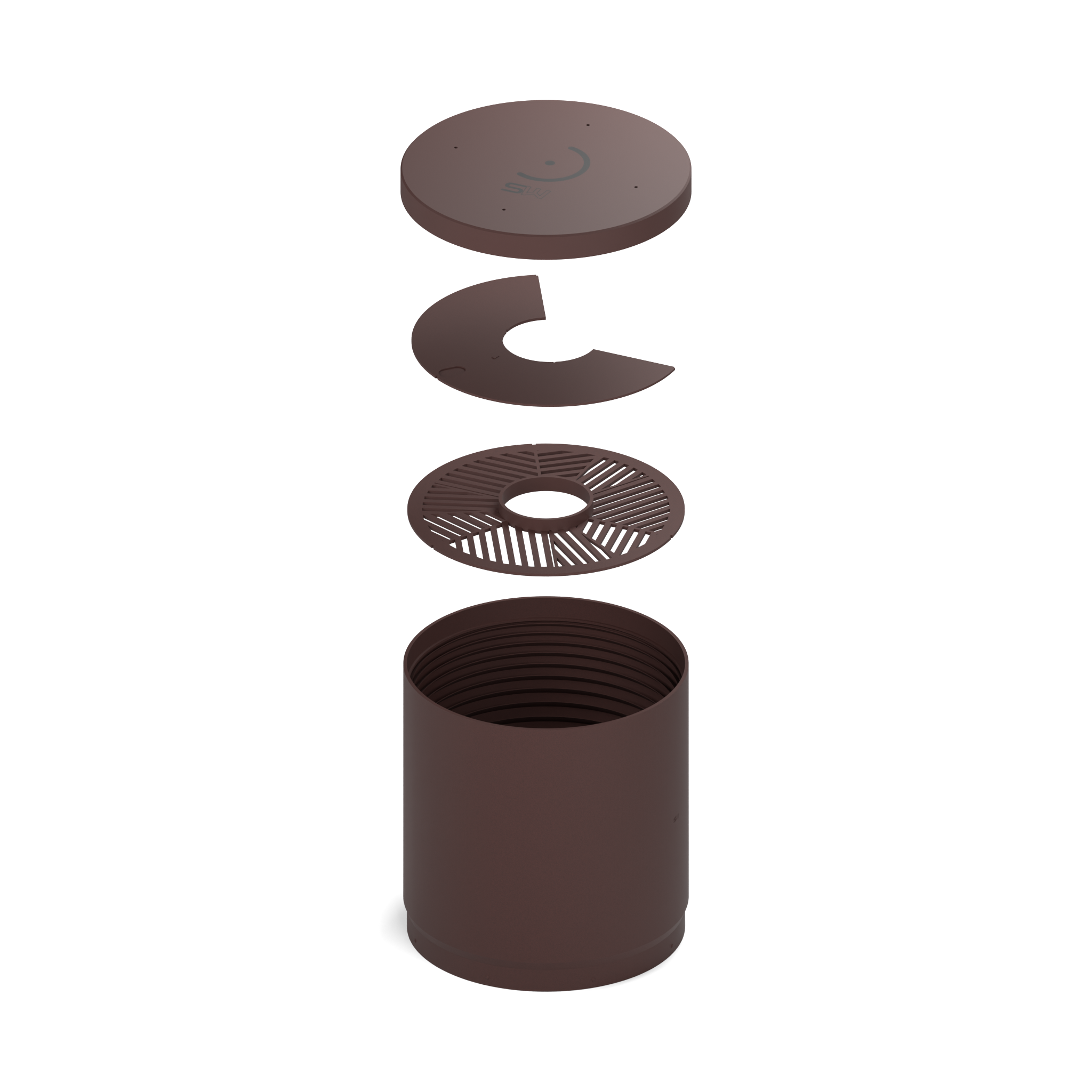 Brick Red — CAD product/assembly illustration