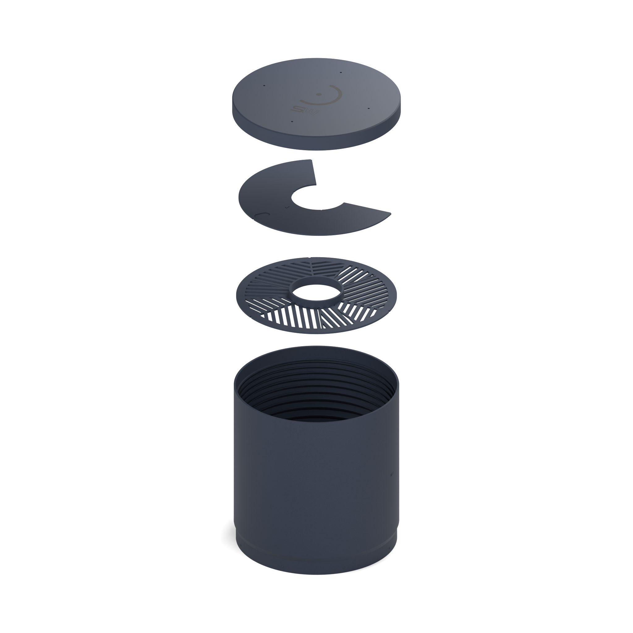 Indigo Blue — CAD product/assembly illustration