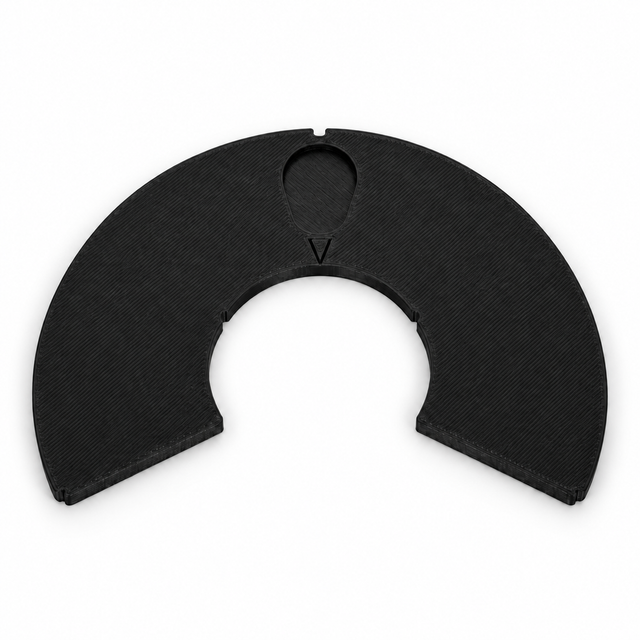 Black isolation mask photographed separately