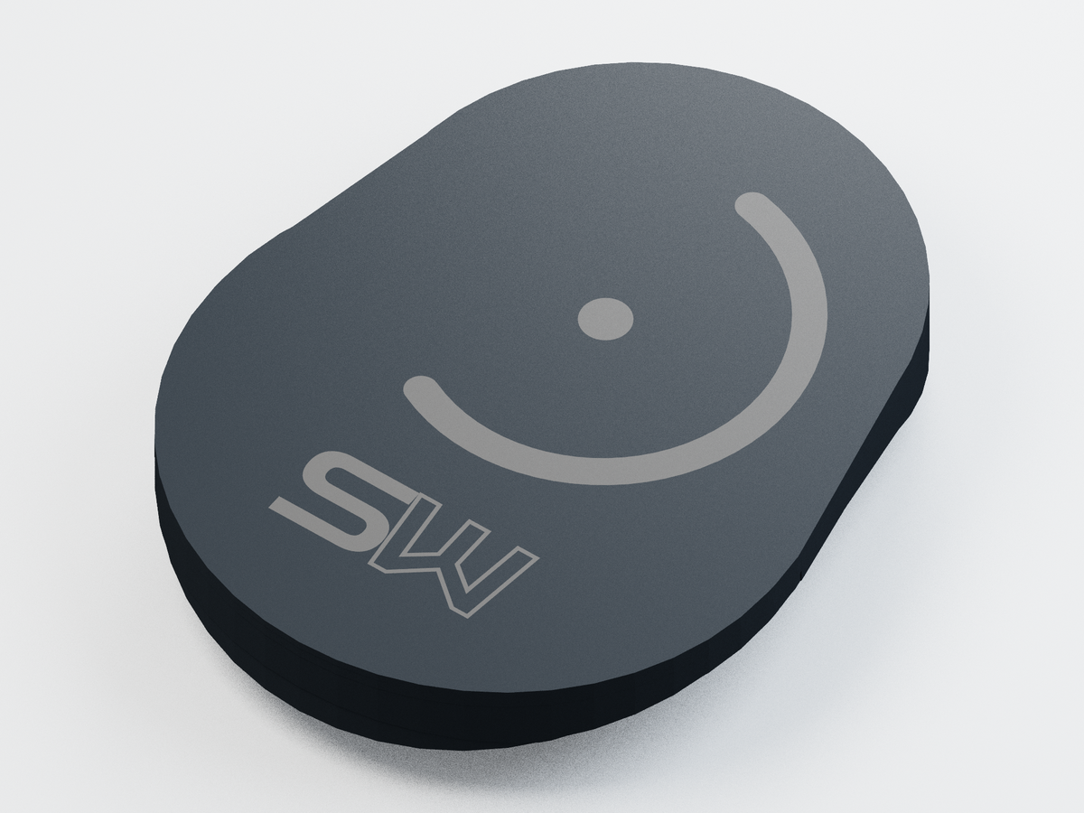 Black full-contour S30 Pro dust cap with StargazeWorks identification; CAD product render